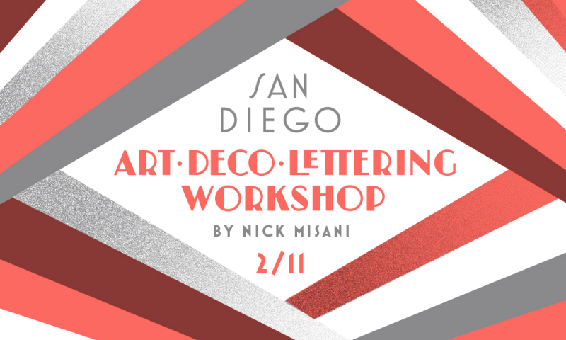 Art Deco Lettering | AIGA San Diego Tijuana