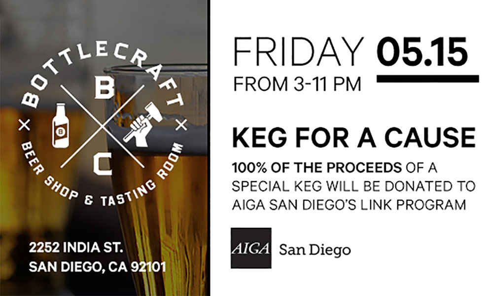 Header image of Bottlecraft event benefitting the LINK program