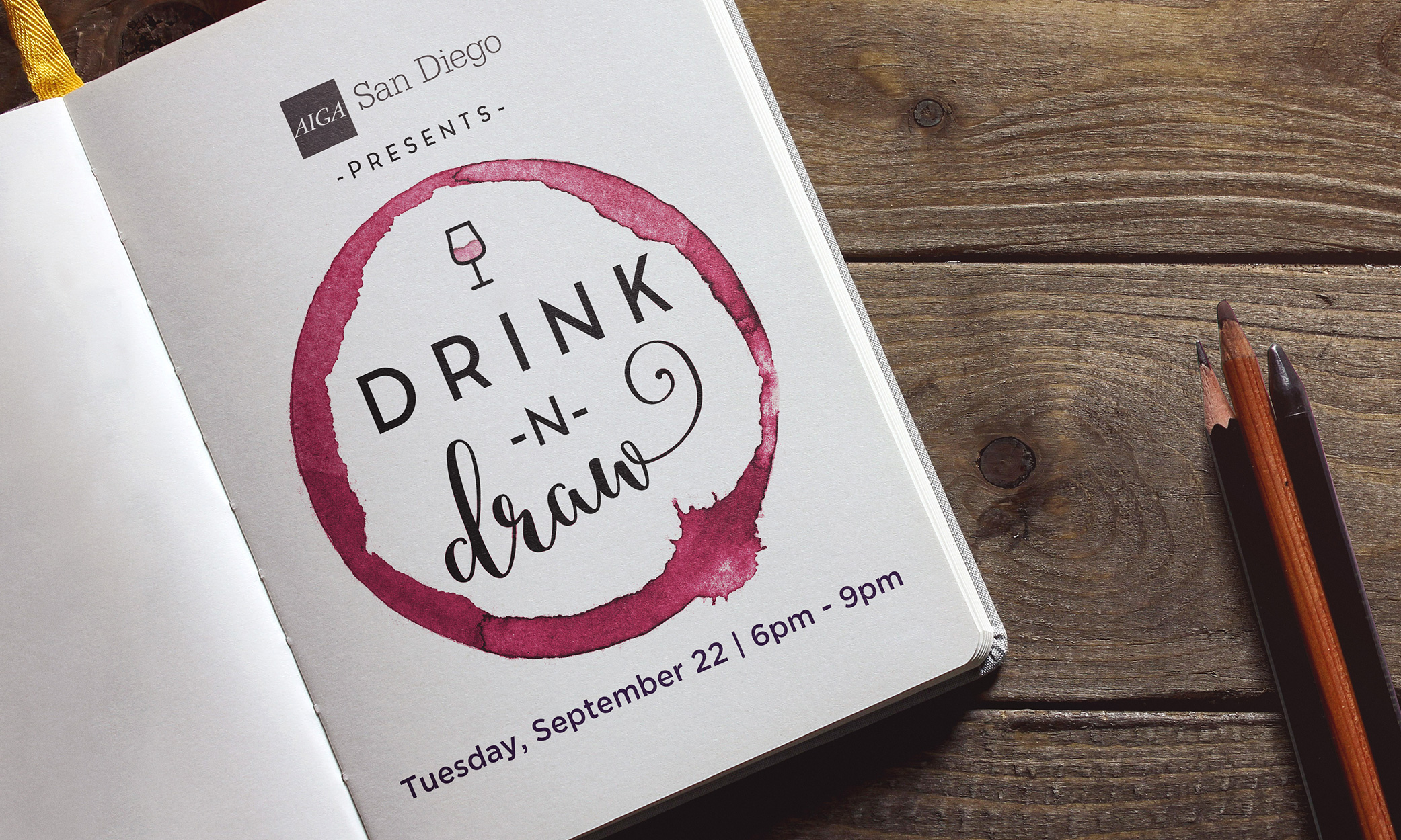 Drink N Draw: Tuesday, September 22 from 6pm - 9pm